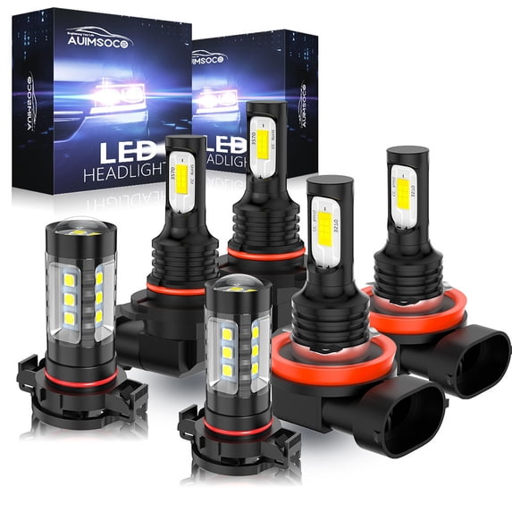 For Chevrolet Colorado 2015 2014 2015 2016 2017 2018 2019 LED Headlight 9005 H11 H16 Bulbs Combo, 40W High Power Lamps,6000K Pure White, Easy To Install,4000LM Ultra Bright, Plug-N-Play