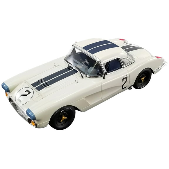 Chevrolet Corvette #2 Thompson - Windridge "B.S. Cunningham" 24 Hours of Le Mans (1960) 1/18 Model Car by Real Art Replicas