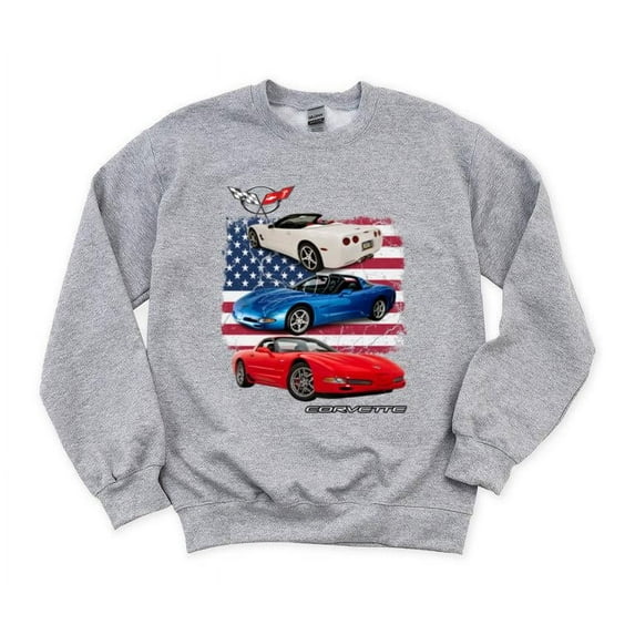 Chevrolet Corvette 5th Generation Modern Classic Sports Car American C5 SweatShirt Unisex, up to 5XL