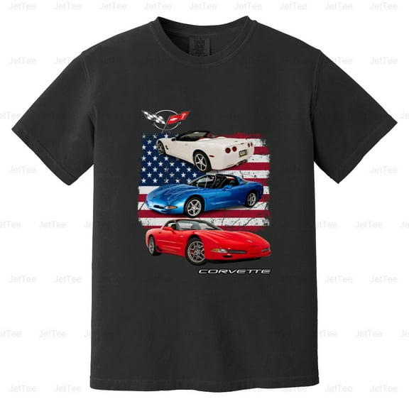 Chevrolet Corvette 5th Generation Modern Classic Sports Car American Comfort Color T-Shirt Unisex, up to 4XL