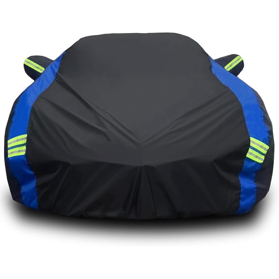 for Chevrolet Corvette C3 Car Cover Waterproof All Weather for Automobiles, Outdoor Full Exterior Covers Fit 1968-1982 Corvette C3 with Windproof Strap and Driver Door Zipper