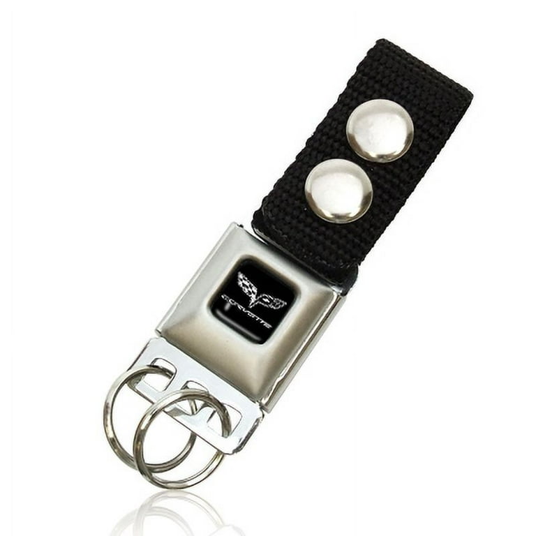 Chevrolet Corvette C6 Logo Seat belt Buckle Key Chain