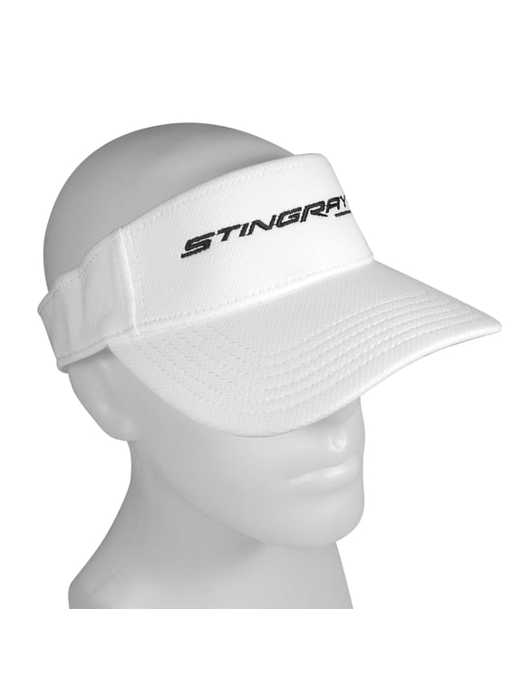Chevrolet Corvette C7 Stingray White Visor Hat.