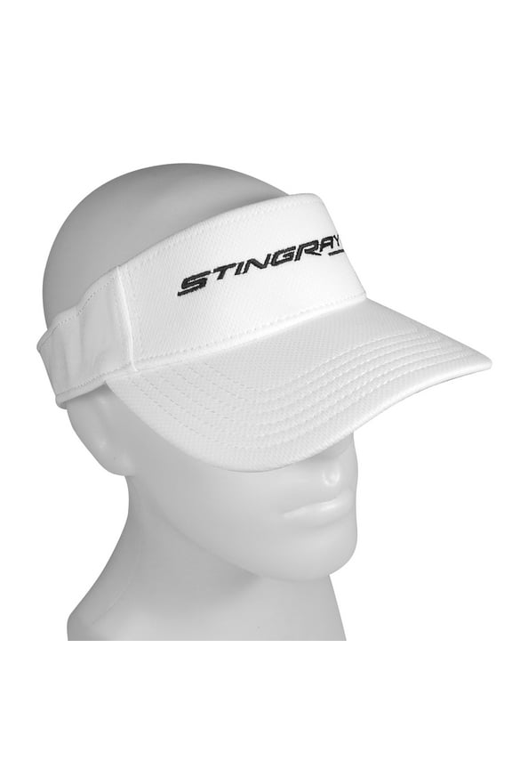 Chevrolet Corvette C7 Stingray White Visor Hat.
