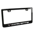 thumbnail image 1 of Chevrolet Corvette C7 in 3D on Real Carbon Fiber ABS Plastic License Plate Frame, 1 of 8