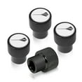 thumbnail image 1 of Chevrolet Corvette C8 Stingray Logo in White on Black Aluminum Tire Valve Stem Caps, 1 of 4