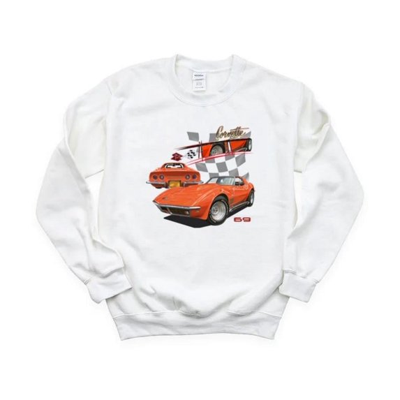Chevrolet Corvette Graphic Modern Sports Car American Muscle Performance SweatShirt Unisex, up to 5XL