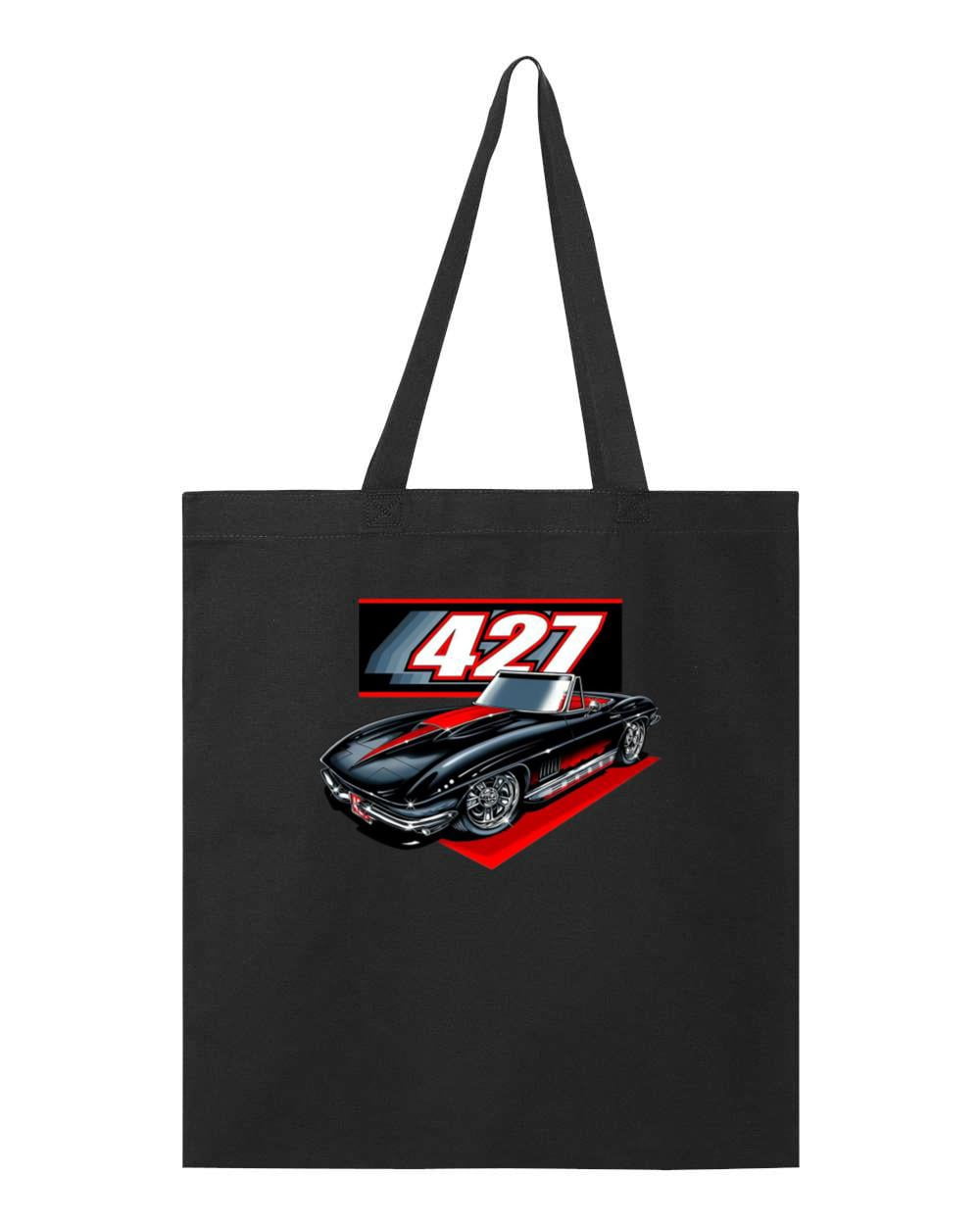 Tote Racing Paper Chevrolet Corvette Heritage Speed Ride Design Graphic Tote Bag for ...