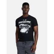 Chevrolet Corvette Mens and Big Mens Graphic Tee with Short Sleeves, Sizes S-3XL