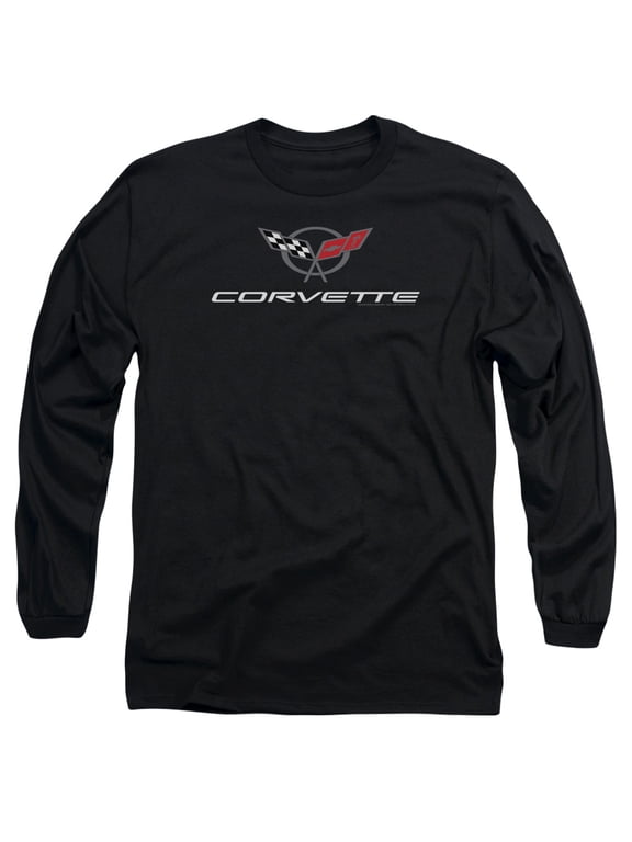- Corvette Modern Emblem - Long Sleeve Shirt - Large