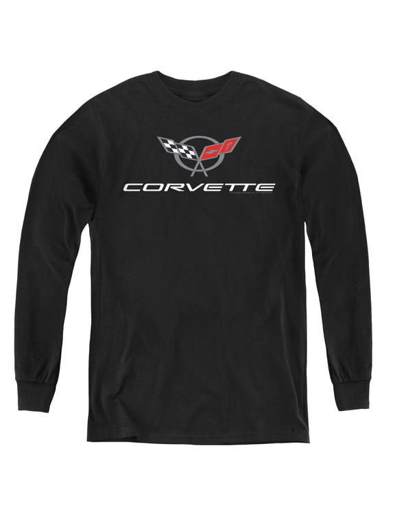 Chevrolet - Corvette Modern Emblem - Youth Long Sleeve Shirt - Medium