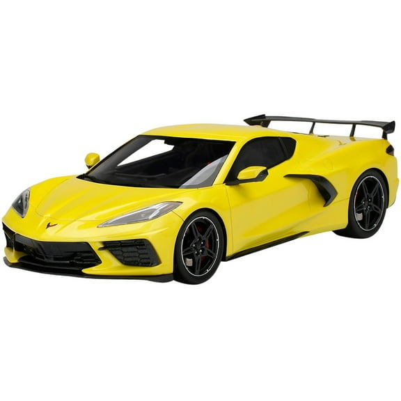 Chevrolet Corvette Stingray Accelerate Yellow Metallic 1/18 Model Car by Top Speed