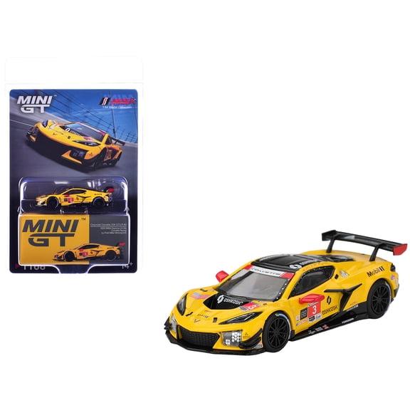 Chevrolet Corvette Z06 GT3.R #3 GTD Pro Class 2nd Place IMSA "24 Hours of Daytona" (2025) 1/64 Die Cast Model Car by Mini GT