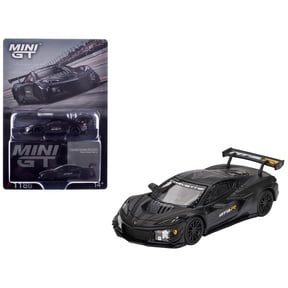 Chevrolet Corvette Z06 GT3.R "Road America Test Car" Black with Graphics Limited Edition 1/64 Diecast Model Car by Mini GT