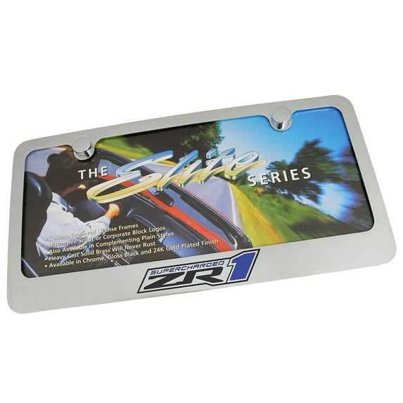 Chevrolet Corvette ZR1 Chrome Metal License Plate Frame
