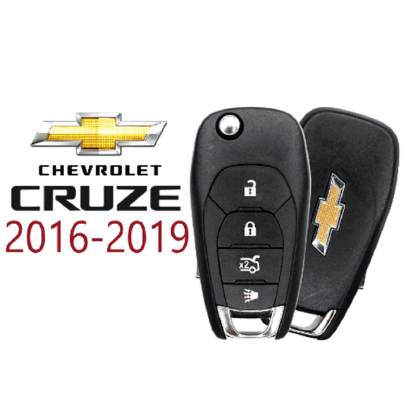 Chevrolet Cruze 2016 2017 2018 2019 Flip Remote Key Fob LXP-T004 XL8 433mhz VLS