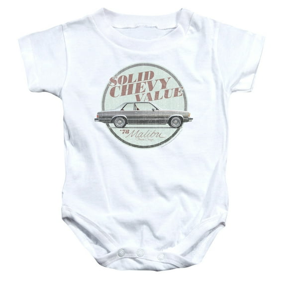 Chevrolet Do The Bu Infant Snapsuit White