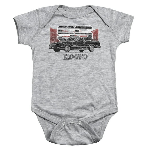 Chevrolet El Camino Ss Mountains Infant Snapsuit Athletic Heather