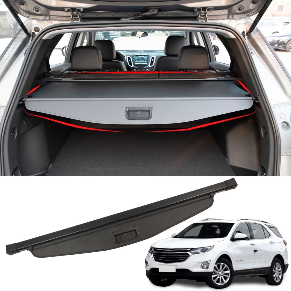 For Chevrolet Equinox GMC Terrain 2018 2019 2020 2021 2022 2023 2024 Retractable Cargo Cover for Chevy Equinox GMC Terrain 2018-2024 Suv Accessories Rear Trunk Security Shield Shade Cover, Black