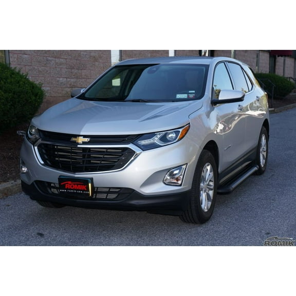 Chevrolet Equinox SUV Running Boards RB2 Side Steps 2018-2020 Anodized Black Romik