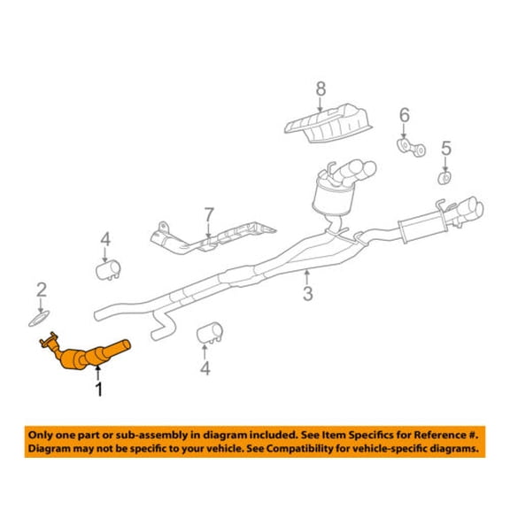 Chevrolet GM OEM 12-15 Camaro 6.2L-V8-Catalytic Converter 20941740