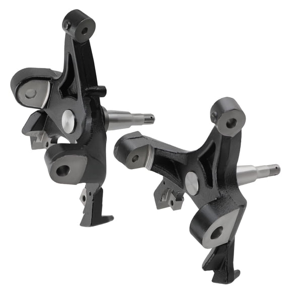 Chevrolet/GMC Silverado/Sierra 2" Drop Spindle Lowering Kit - QT450-10 Ductile Iron - 88-98 1/2 & 3/4 Ton Extended/Standard Cab - Fits 2WD - OEM Compatible