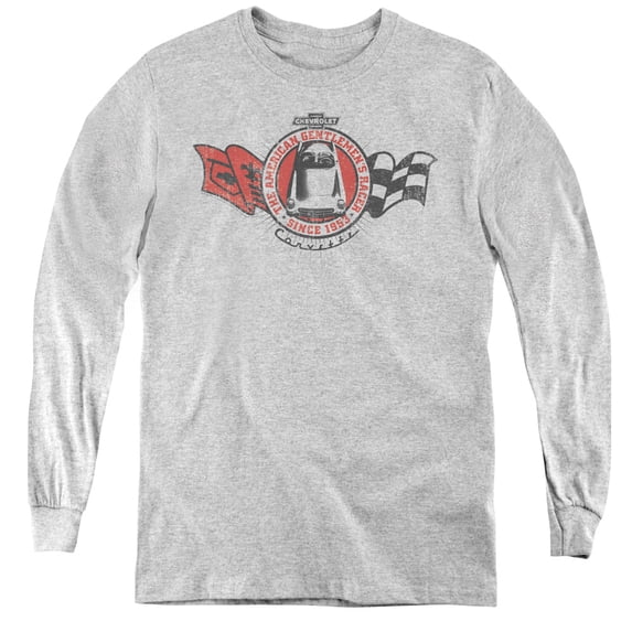 Chevrolet Gentlemens Racer Youth Long Sleeve T-Shirt Athletic Heather