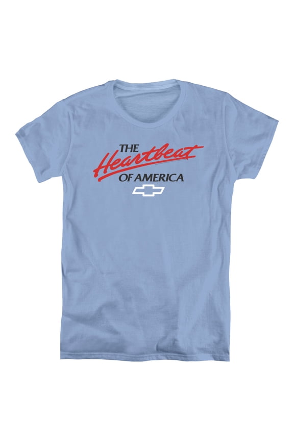 Chevrolet Heartbeat Of America S/S Women's T-Shirt Carolina Blue