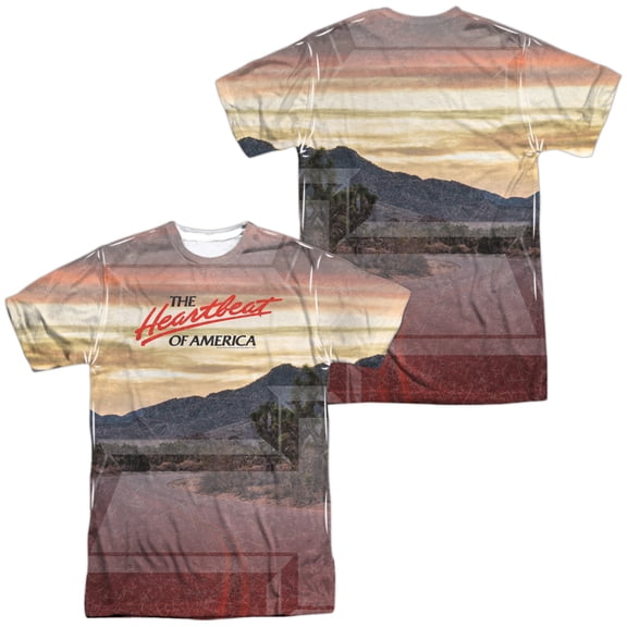 Chevrolet Heartbeat Road Unisex Adult Sublimated Costume T Shirt (Front/Back), Small Multicolor
