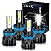 For Chevrolet Impala (2006-2013) LED Headlight Conversion Kit, H9+H11 High/Low Beam LED Headlight Bulb Combo, 6500K Clearly Night Driving Vision White Fast Installation, Pack of 4, Headlight Bulbs