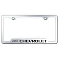 thumbnail image 1 of Chevrolet License Plate Frame - Laser Etched Cut-Out Frame - Stainless Steel, 1 of 3