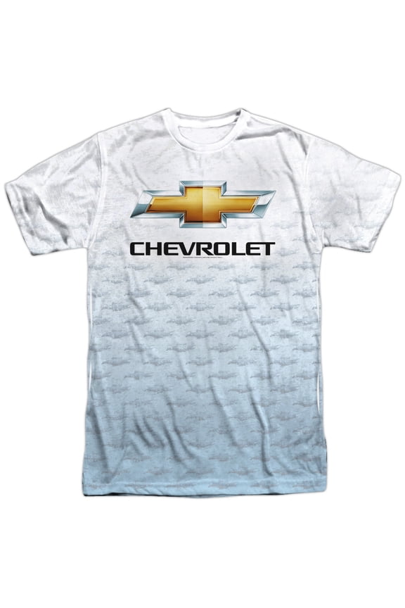 Chevy Men's  Logo Repeat Sublimation T-shirt White