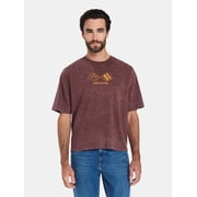Chevy Corvette Mens and Big Mens Front Back Cropped Graphic Tee with Short Sleeves, Sizes S-2XL