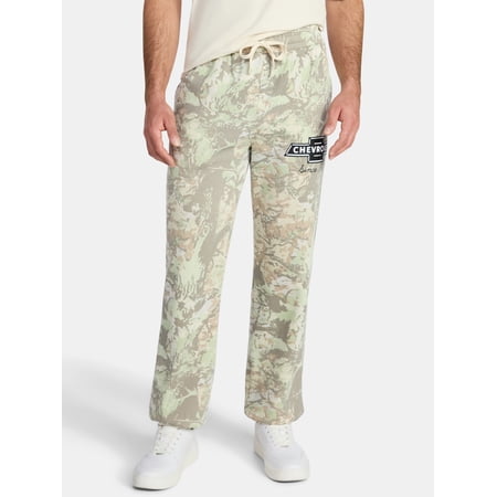 Chevrolet Men's and Big Men's Camo Fleece Jogger Pants, Sizes S-3XL