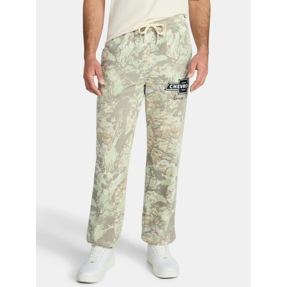 Chevrolet Men's and Big Men's Camo Fleece Jogger, Sizes XS-3XL