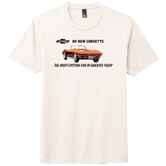 Chevrolet "New Car" Corvette Tee - Cream 2XL