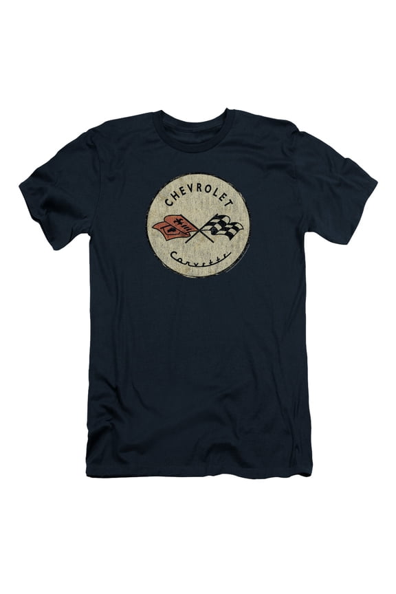 Chevrolet Old Vette S/S Adult 30/1 T-Shirt Navy