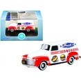 thumbnail image 1 of Chevrolet Panel Truck Hanks Country Diner White and Red 1/87 (HO) Scale Diecast Model Car by Oxford Diecast, 1 of 1