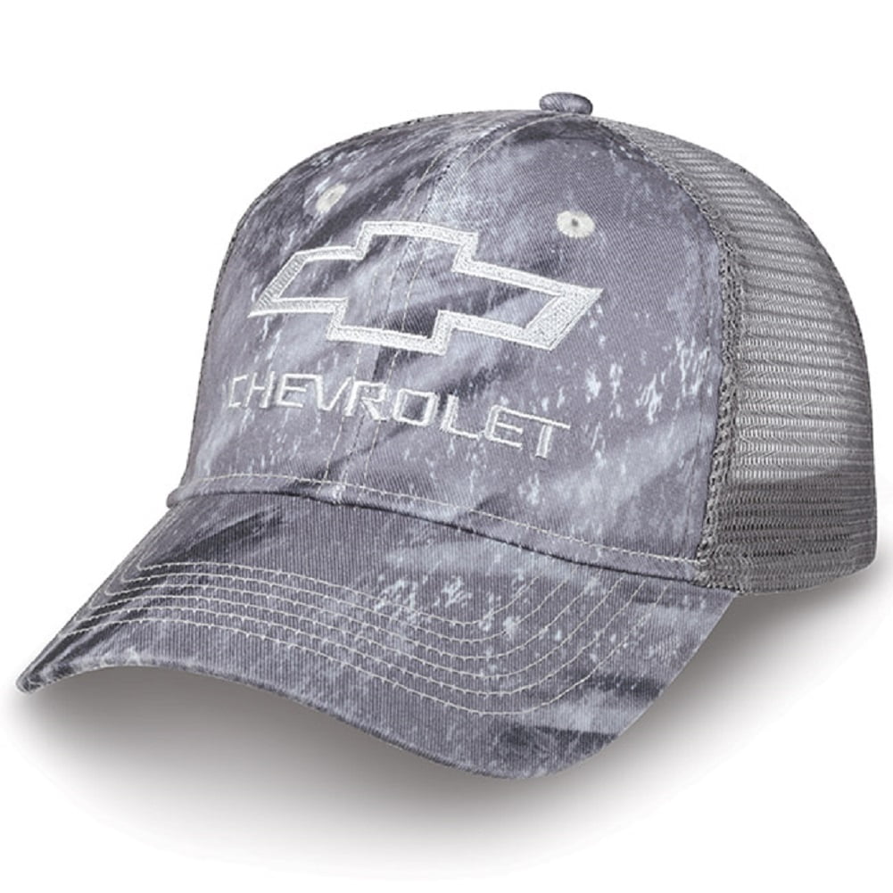 Chevrolet Realtree Fishing Gray Camo Mesh Trucker Hat - Adult 