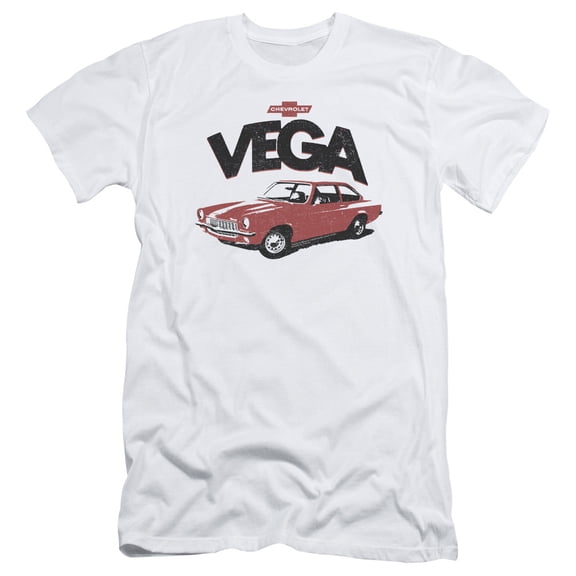 Chevrolet Rough Vega S/S Adult 30/1 T-Shirt White