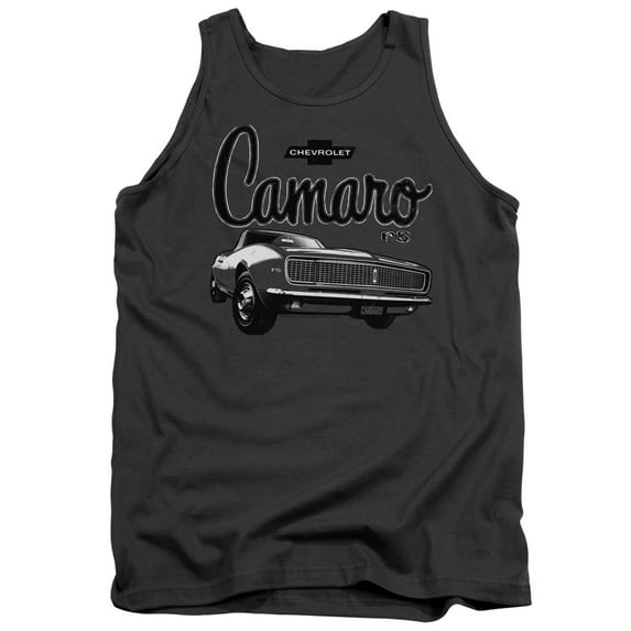 Chevrolet Script Car Adult Tank Top Charcoal