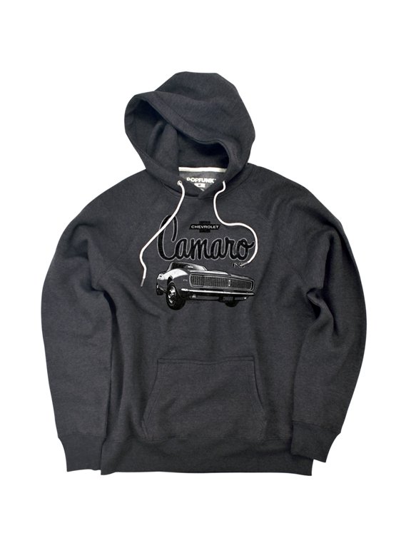 Chevrolet Script Car Unisex Adult Slim Fit Pull-Over Heather Hoodie, Charcoal, Small