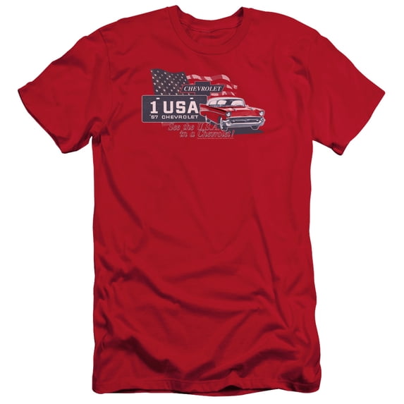 Chevrolet - See The Usa - Slim Fit Short Sleeve Shirt - Small