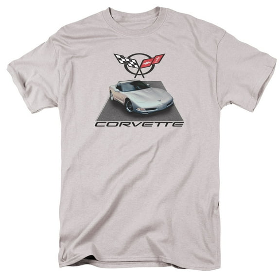 Chevrolet Silver 01 Vette Officially Licensed Adult T-Shirt 3XL