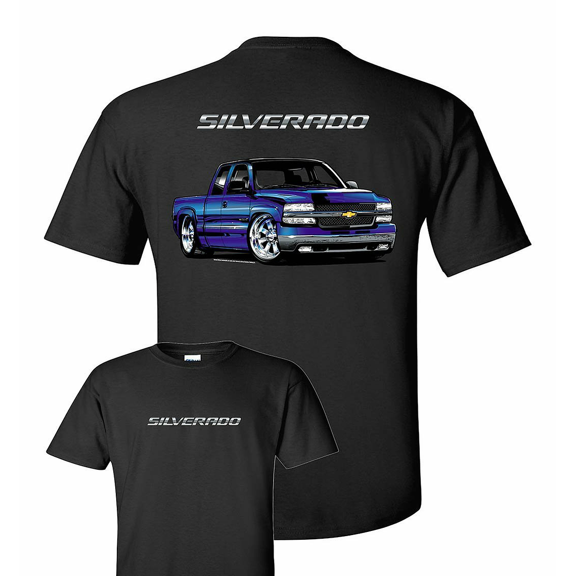 Chevrolet Silverado 2000 SS Pickup Truck Emblem Black Shirt Official Licensed (3XL)