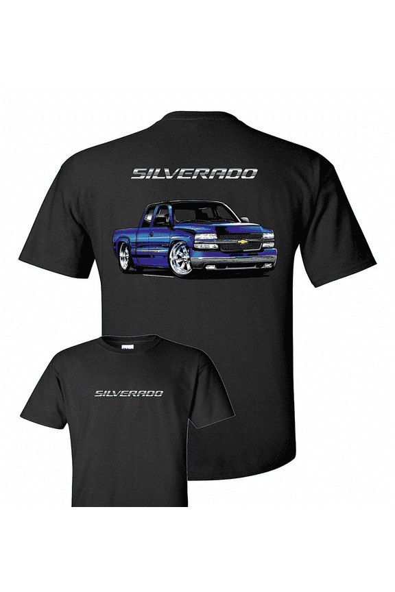 Chevrolet Silverado 2000 SS Pickup Truck Emblem Black Shirt Official Licensed (3XL)