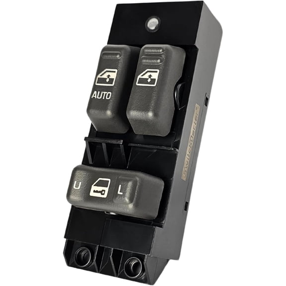 SWITCHDOCTOR Replacement for Window Master Switch for 1999-2002 GMC Sierra 1500 2500 3500, 1999-2000 Silverado 1500 2500 3500 (Regular Cab, Gray Buttons)