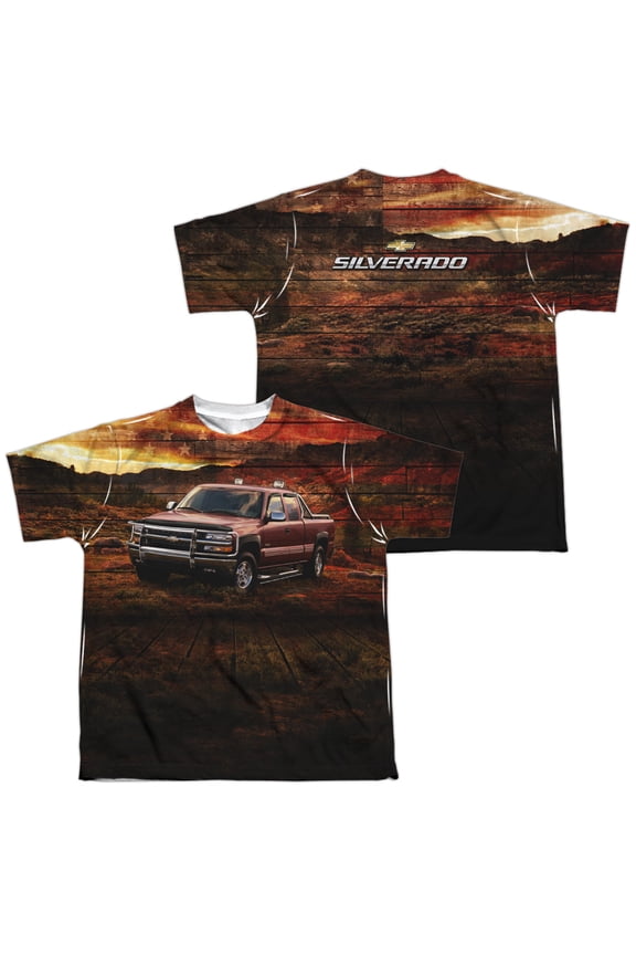 Chevrolet - Silverado In The Mud (Front/Back Print) - Youth Short Sleeve Shirt - X-Large