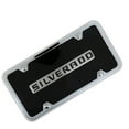 thumbnail image 1 of Chevrolet Silverado License Plate Kit (Chrome on Black), 1 of 3