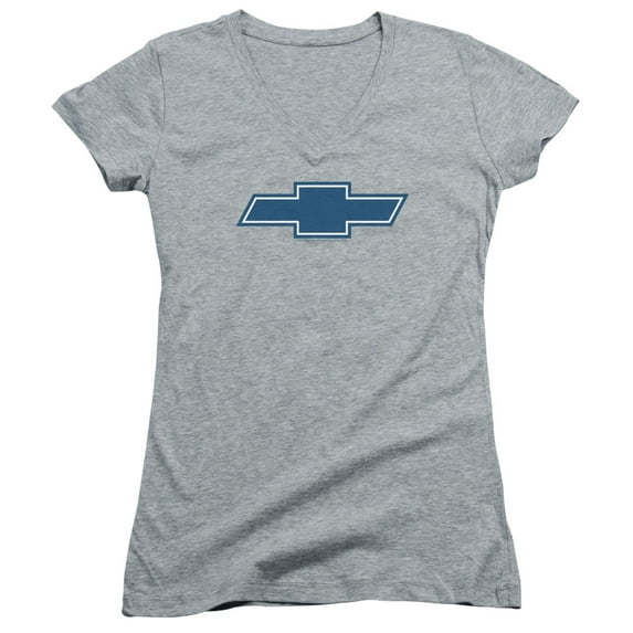 Chevrolet - Simple Vintage Bowtie - Juniors Cap Sleeve V-Neck Shirt - XX-Large